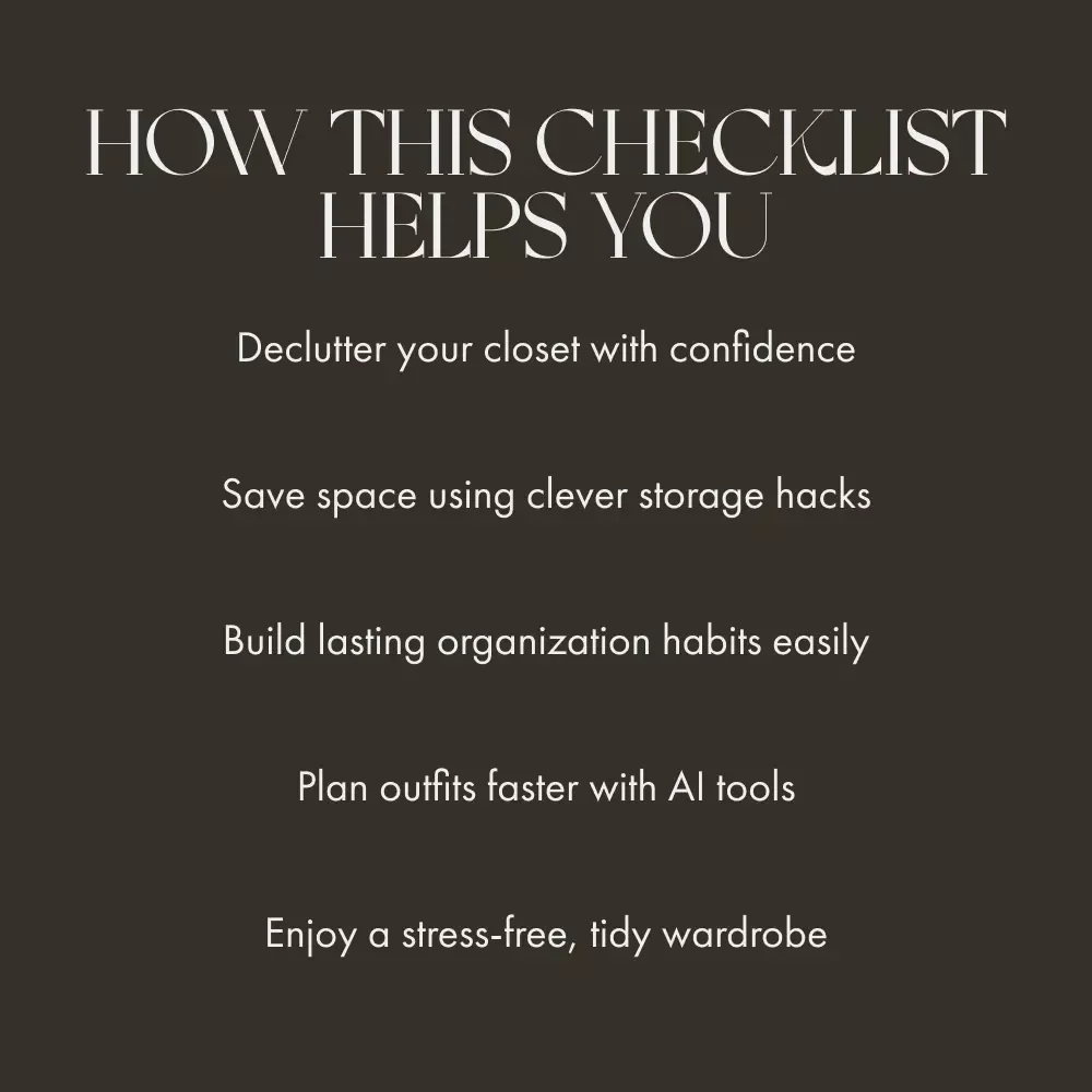 Maximize Space with Closet Magic Checklist | Digital Closet Organization Guide | Printable Decluttering & Storage Planner for Home, Apartment, or Wardrobe Makeover