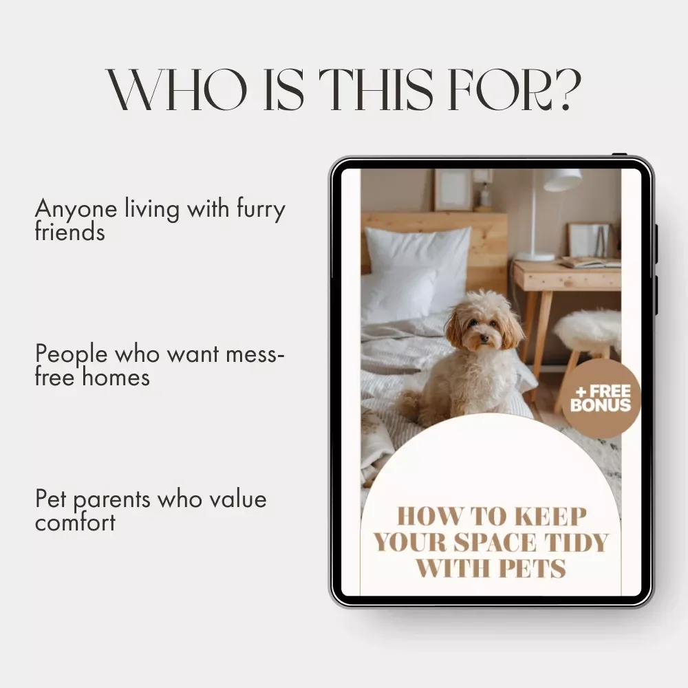 How to Keep Your Space Tidy with Pets | Printable Home Cleaning Checklist | Pet-Friendly Kitchen Organizer | Digital Download | Best Way to Keep Kitchen Tidy with Pets