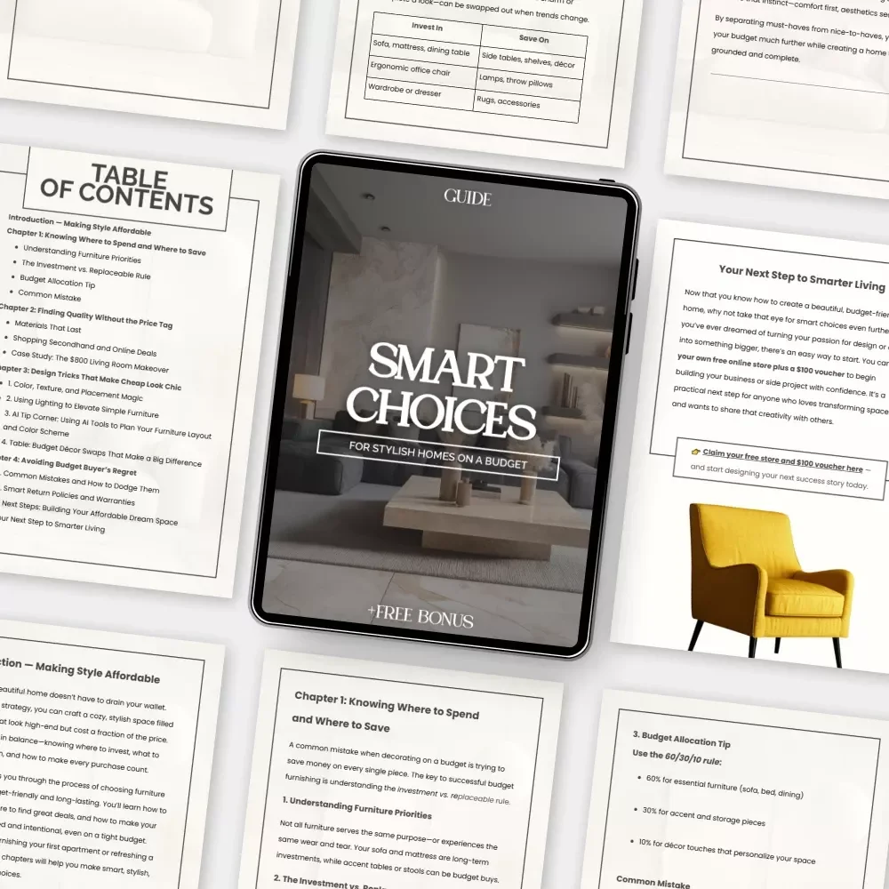 Smart Choices for Stylish Homes on a Budget | How to Choose Budget Friendly Furniture | Home Décor Guide for Affordable Style, Design, and Smart Living
