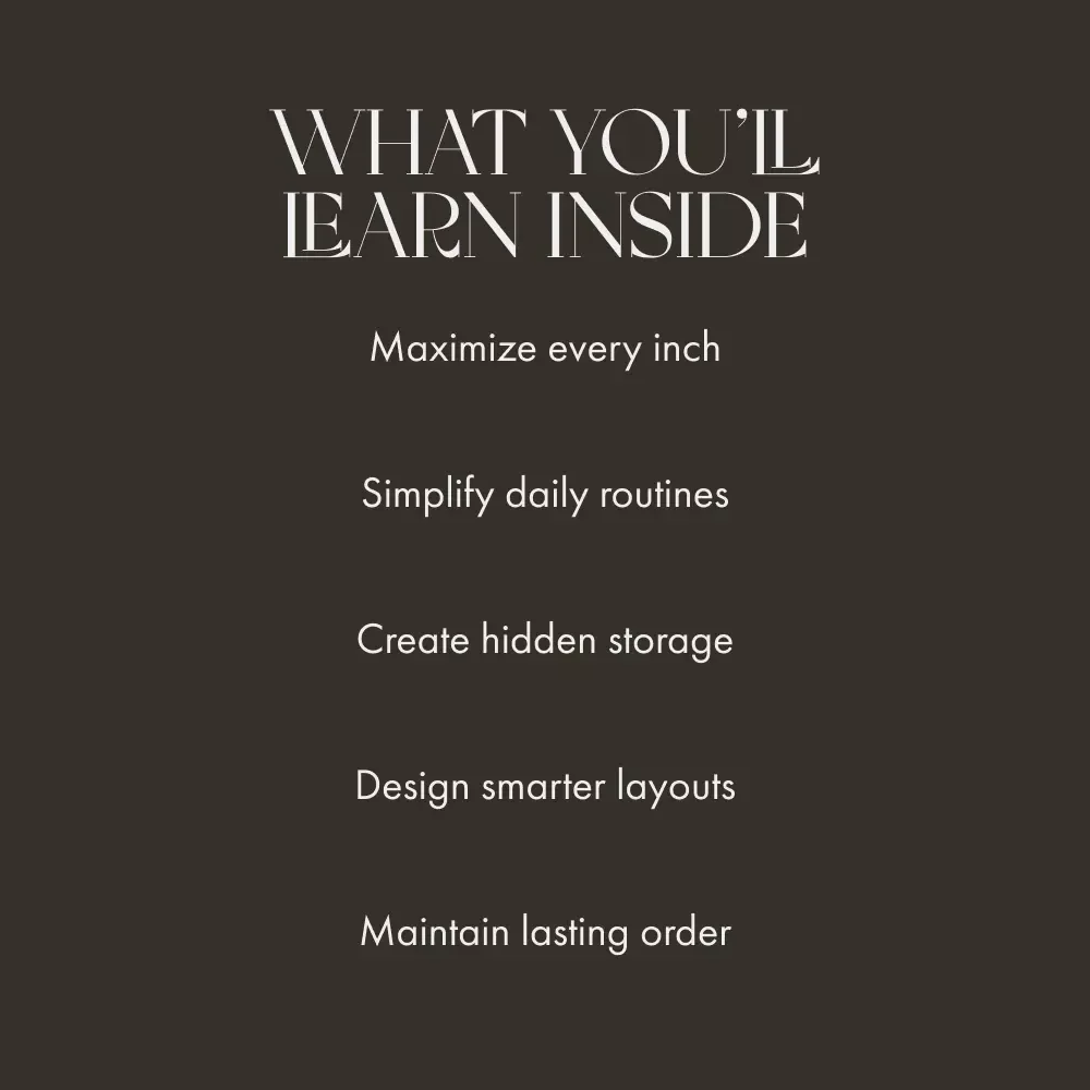 How to Plan Storage in Tight Spaces | Smart Home Organization Guide for Small Apartments, Tiny Homes & Minimalist Living | Digital Download