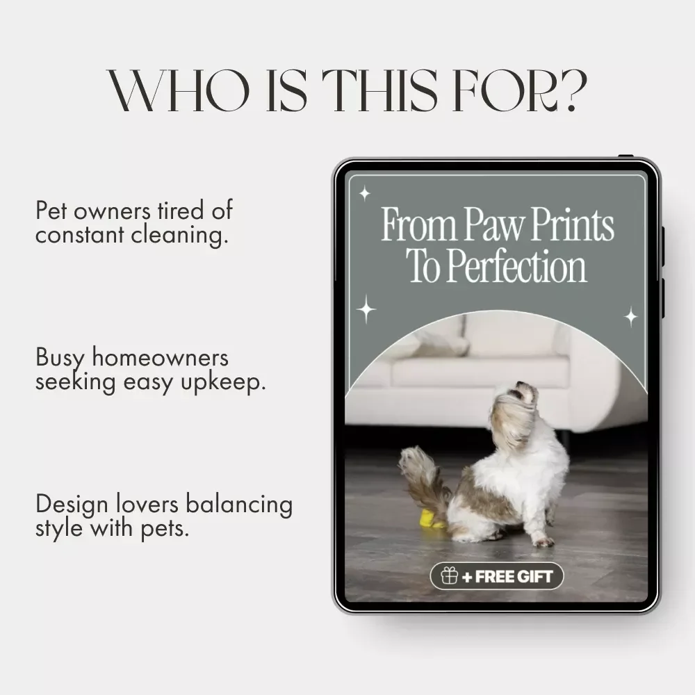 From Paw Prints to Perfection | The Ultimate Guide on How to Maintain Tidy Surfaces with Pets | Digital Download for Pet Owners