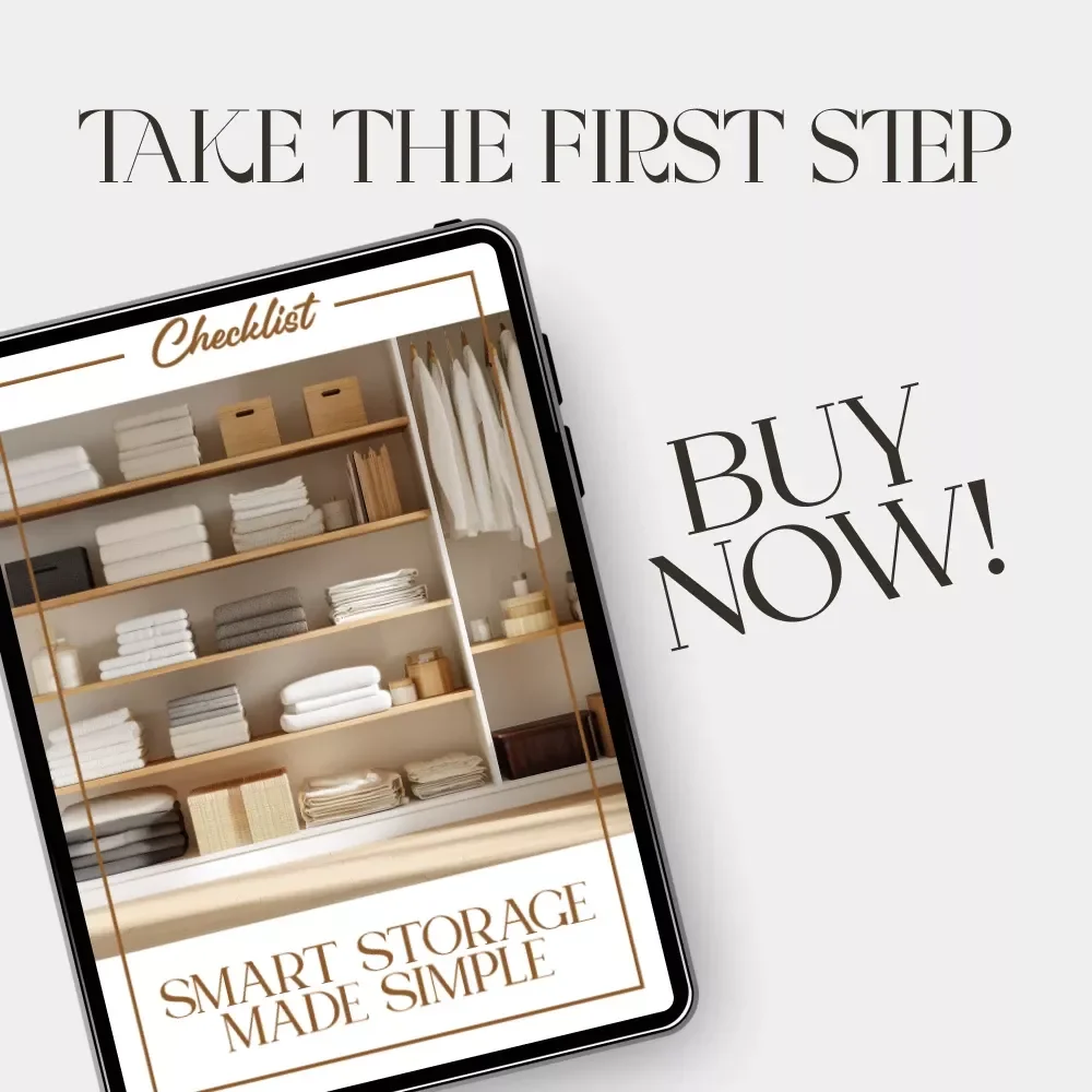 Smart Storage Made Simple | Printable Checklist for Home Organization | How to Choose Storage for Large Items | Garage & Closet Organization Guide
