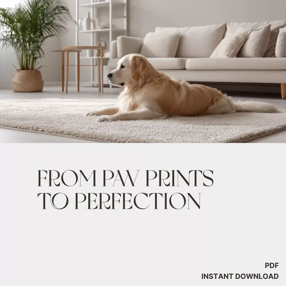 From Paw Prints to Perfection | The Ultimate Guide on How to Maintain Tidy Surfaces with Pets | Digital Download for Pet Owners