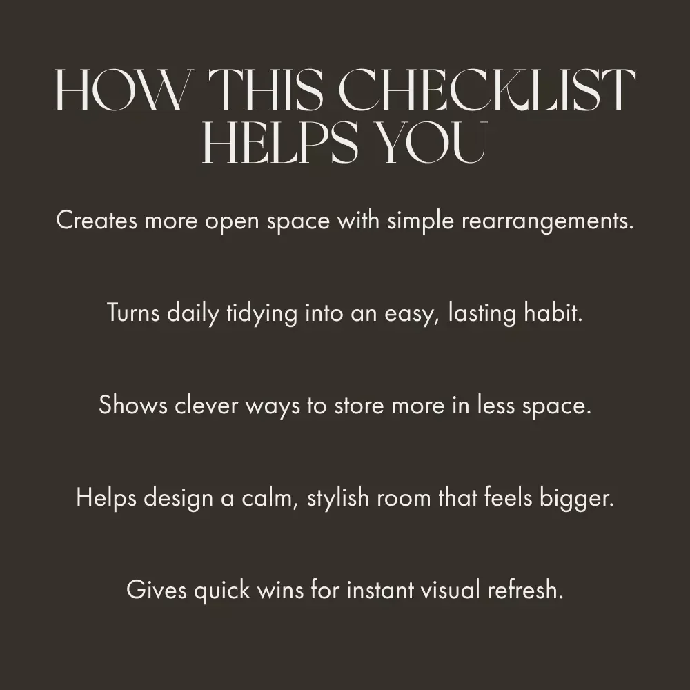 Bedroom Bliss: Maximize Space & Style – Organizing Bedroom for More Space | Minimalist Home Checklist | Small Bedroom Decluttering Guide | Digital Download