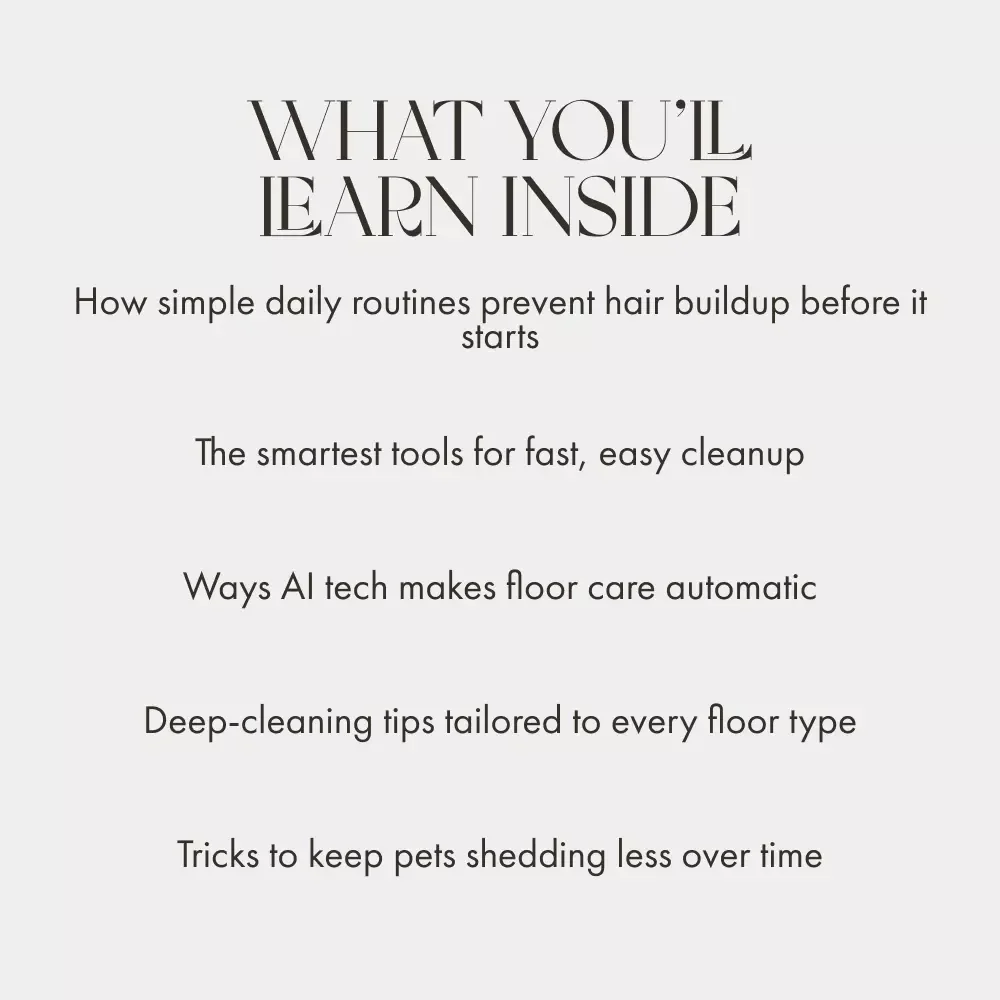 Fur-Free Floors: The Smart Way to Beat Pet Hair | Digital Cleaning Guide for Pet Owners | Best Way to Keep Floors Free from Pet Hair with Smart, AI-Driven Tips and Daily Habits