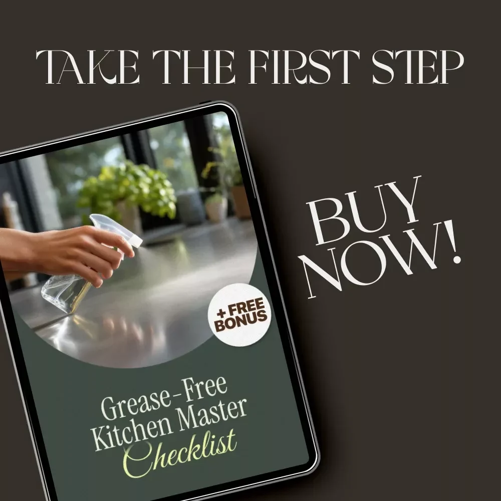 Grease-Free Kitchen Master Checklist | Printable Cleaning Guide for Spotless Surfaces | Digital Download for How to Get Rid of Sticky Kitchen Grease | Home Cleaning Routine Organizer