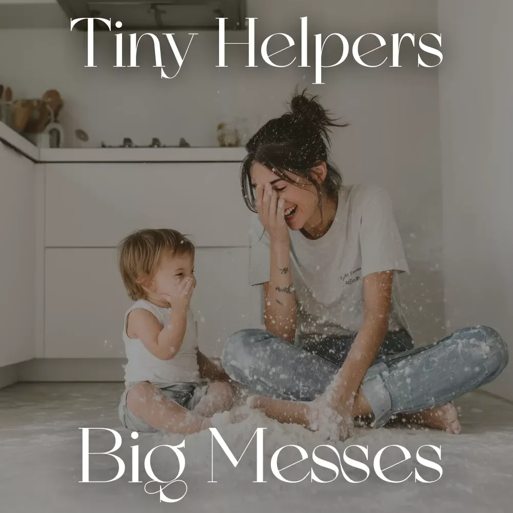 Tiny Helpers Big Messes | Parenting eBook for Busy Moms & Dads | Toddler-Safe Cleaning Guide | Family Cleaning Routine | Digital Download for a Calm, Clean Home