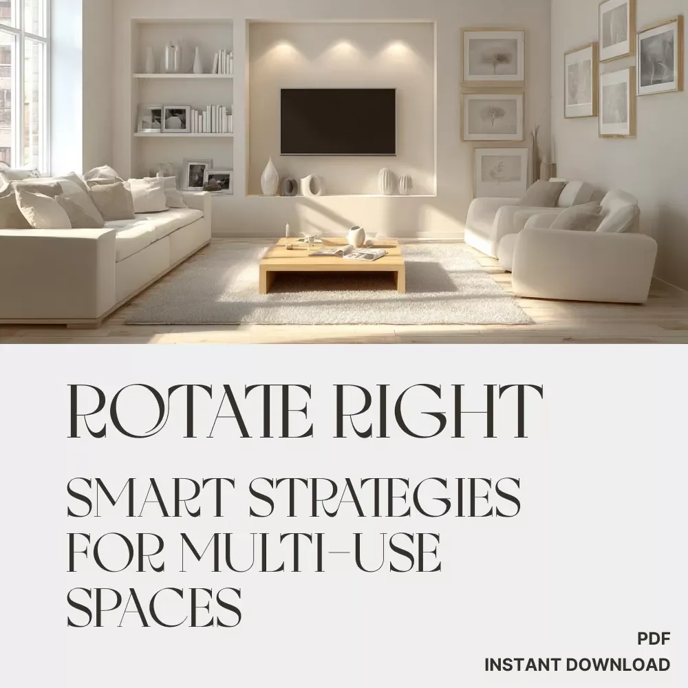 Rotate Right: Smart Strategies for Multi-Use Spaces | Digital Guide for Space Planning, Organization & Design | Best Way to Rotate Areas for Different Uses