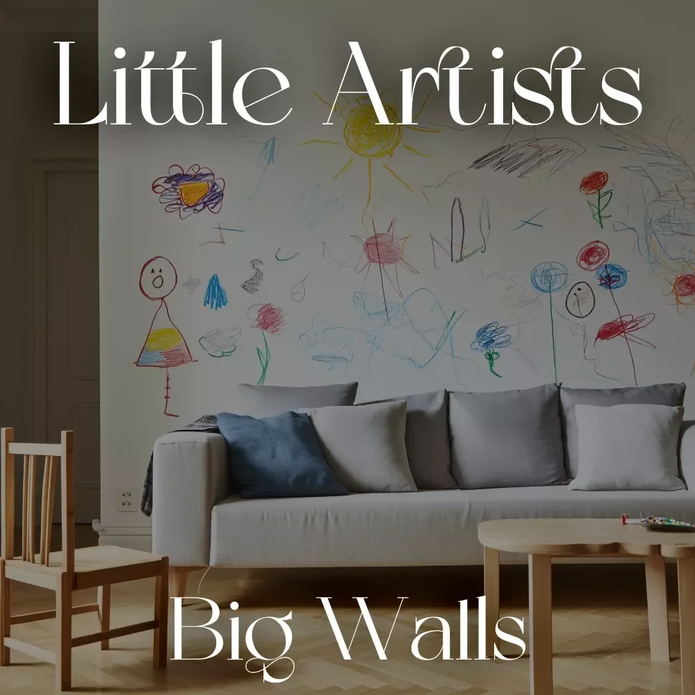 Little Artists Big Walls | How to Create a Kids Art Display Area | Digital Guide for Parents & Creative Homes