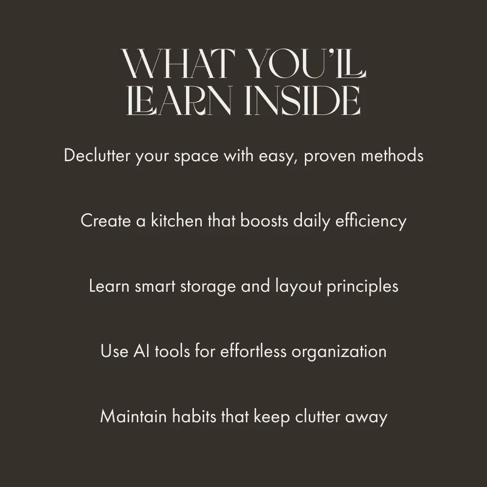 The Guide to Effortless Cooking Tool Organization | How to Organize Your Kitchen Tools Efficiently | Minimalist Kitchen eBook for Home Cooks, Chefs & Organizers | Digital Download