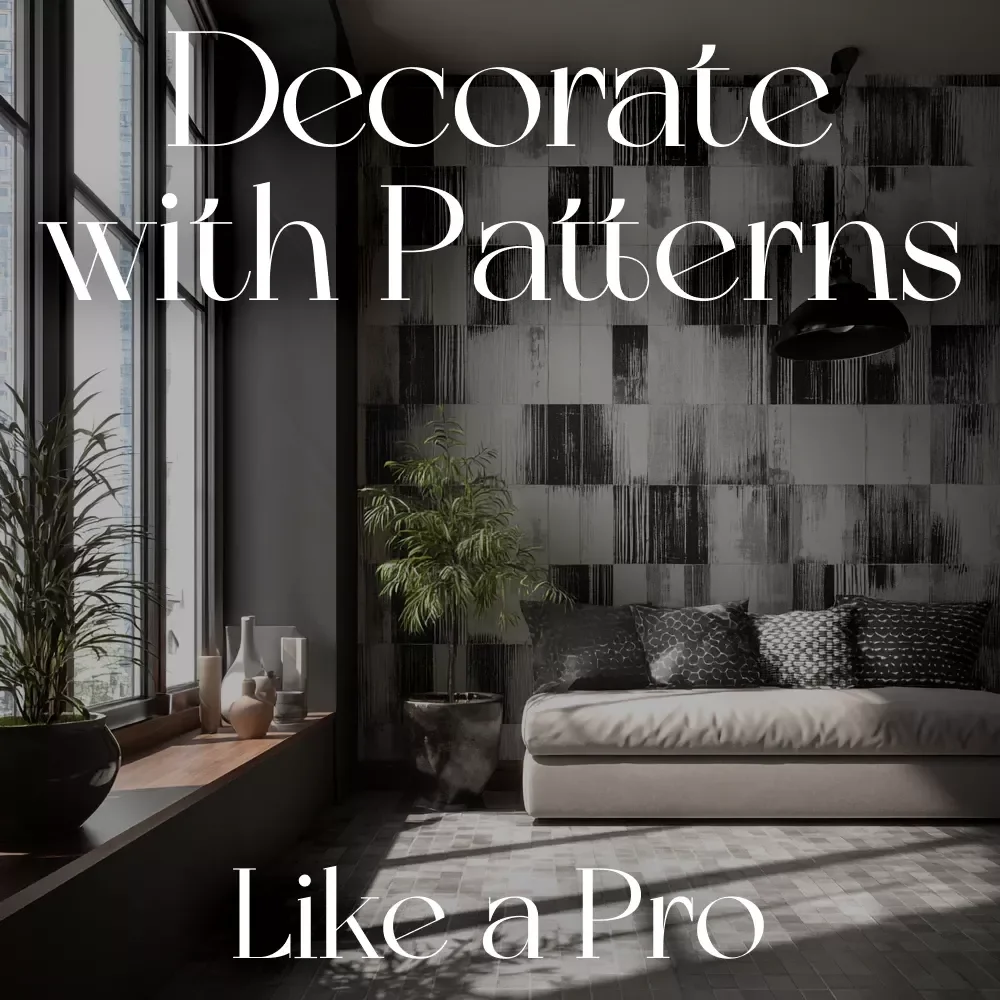 How to Decorate with Patterns Like a Pro | Interior Design Guide | Digital Download Home Styling eBook | Pattern Mixing Tips for Decor Lovers