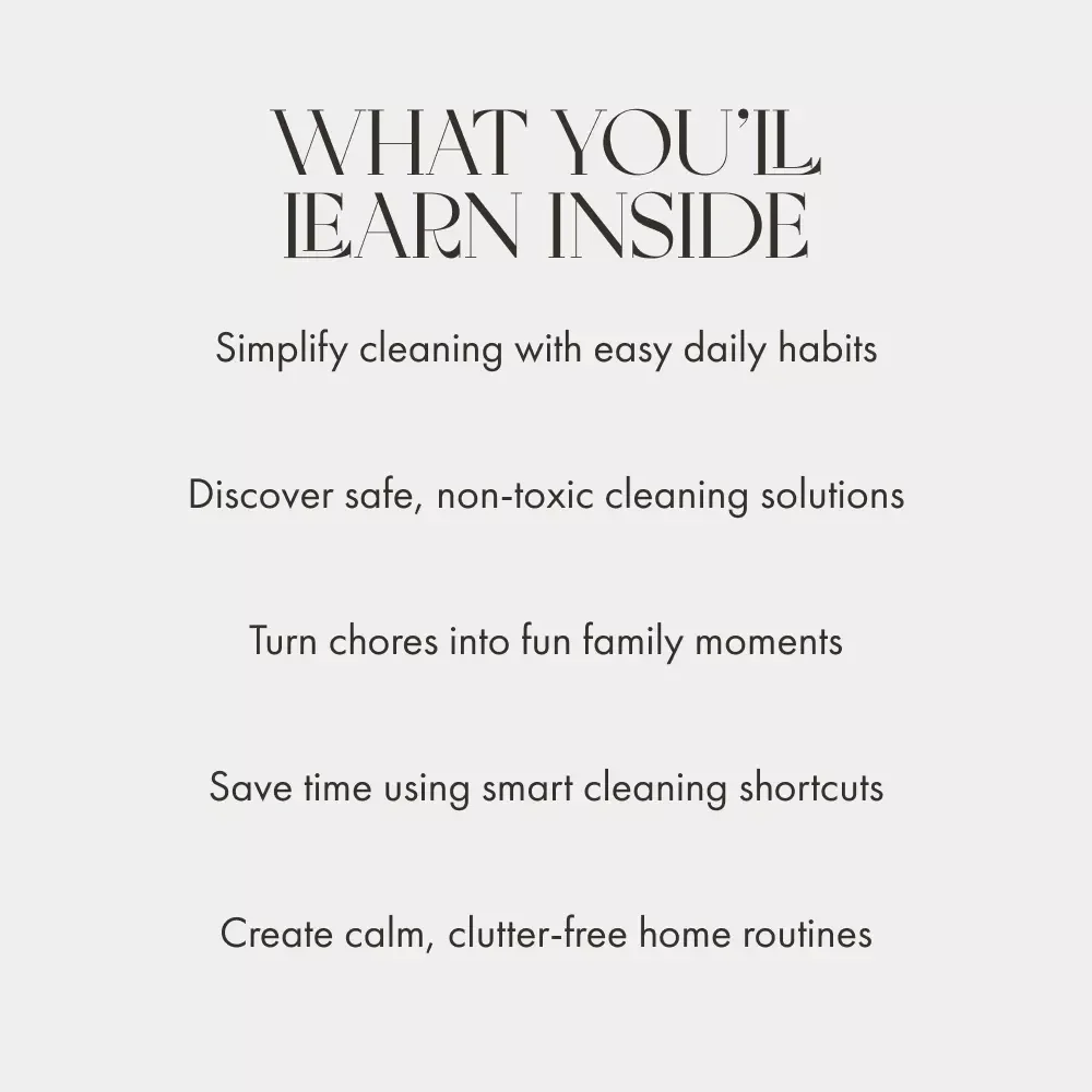Tiny Helpers Big Messes | Parenting eBook for Busy Moms & Dads | Toddler-Safe Cleaning Guide | Family Cleaning Routine | Digital Download for a Calm, Clean Home