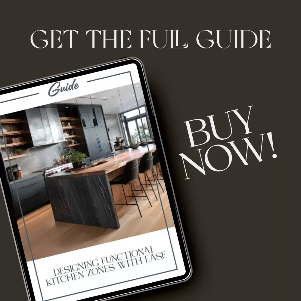 Designing Functional Kitchen Zones with Ease | How to Create Functional Kitchen Zones | Printable Home Organization & Kitchen Design Guide (Digital Download)