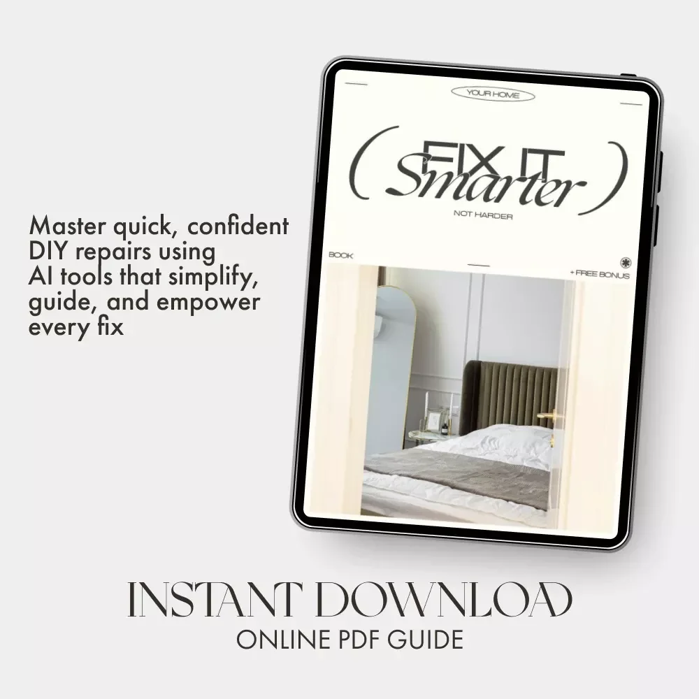 Fix It Smarter Not Harder – AI-Powered DIY Repair eBook | Learn How to Use AI to Find DIY Repair Tutorials & Master Home Fixes Fast