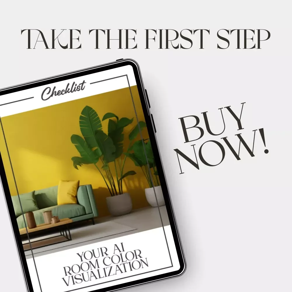 Your AI Room Color Visualization Checklist | Digital Home Design Guide | Paint Color Planner for Interior Design Lovers | Instant Download
