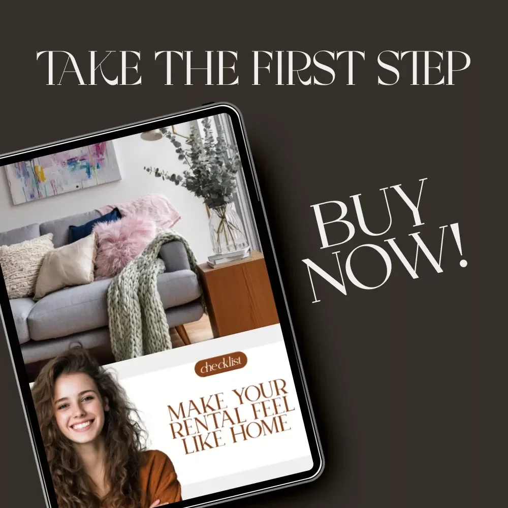 Make Your Rental Feel Like Home | Printable Checklist for Renters | Apartment Decorating Guide | Temporary Decor Tips | Easy No-Damage Design Ideas | Digital Download