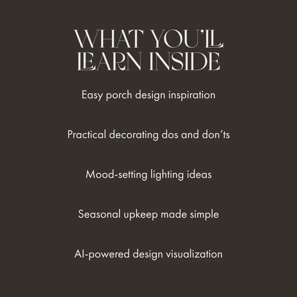 Step onto Warmth and Welcome | Front Porch Makeover Guide | How to Make a Front Porch Welcoming | Digital Download eBook for Home Decor Enthusiasts