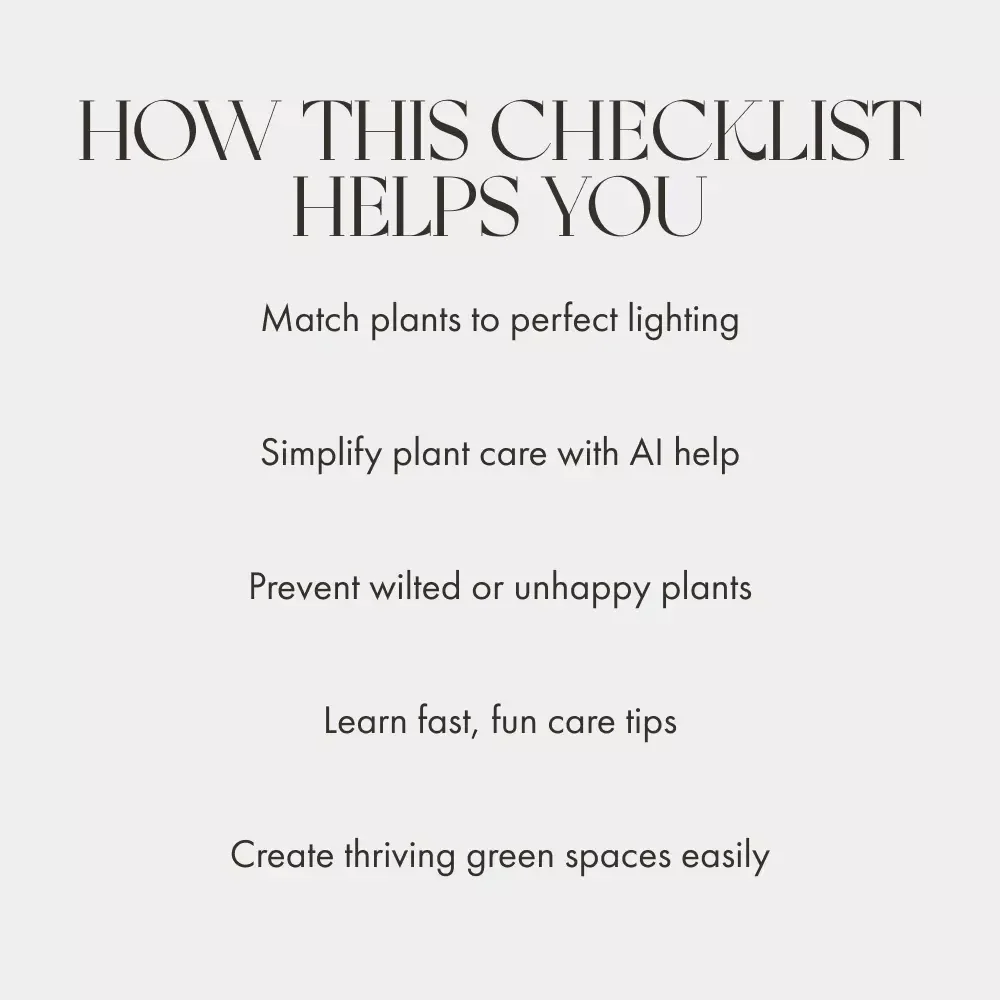 Picking Plants Perfect for Your Home’s Lighting | AI Plant Identification Checklist | How to Use AI to Identify Plants for Your Home's Lighting | Indoor Plant Matching Guide for Beginners