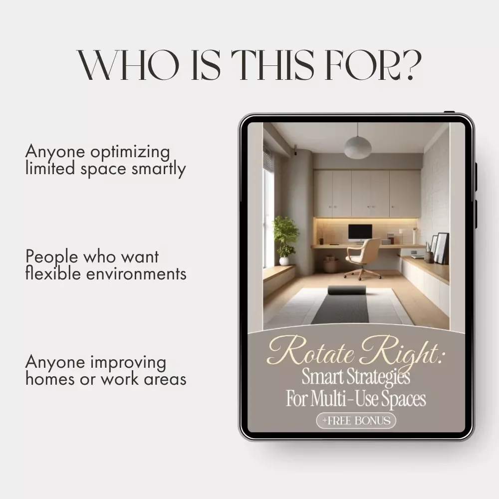 Rotate Right: Smart Strategies for Multi-Use Spaces | Digital Guide for Space Planning, Organization & Design | Best Way to Rotate Areas for Different Uses