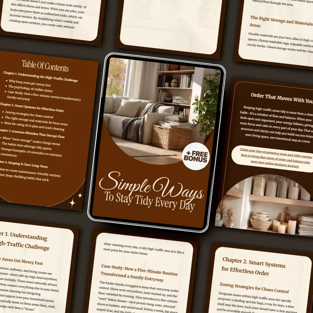 Simple Ways to Stay Tidy Every Day | Best Way to Keep Tidy High Traffic Areas | Digital Decluttering Guide for Busy Homes