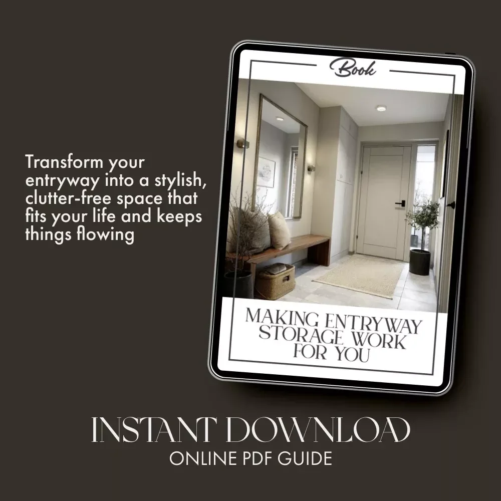 Making Entryway Storage Work for You | Practical Home Organization eBook | How to Make Entryway Storage Practical for Small Spaces