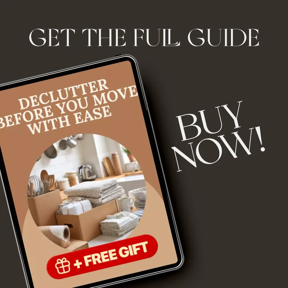 Declutter Before You Move with Ease | How to Declutter Before Moving | Minimalist Moving eBook & Digital Guide