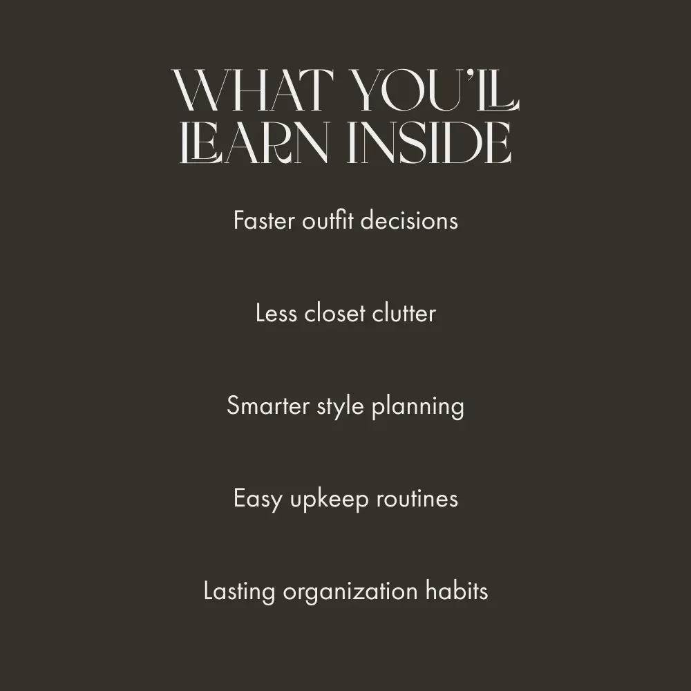 Closet Harmony Made Easy | Digital Guide to How to Organize Clothes by Category for a Stress-Free, Stylish Wardrobe