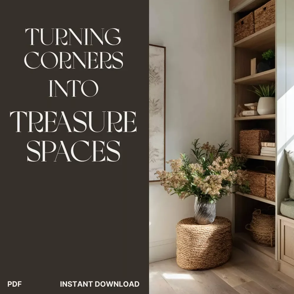 Turning Corners into Treasure Spaces | Home Storage Guide | How to Use Corner Spaces for Storage | Small Space Organization eBook