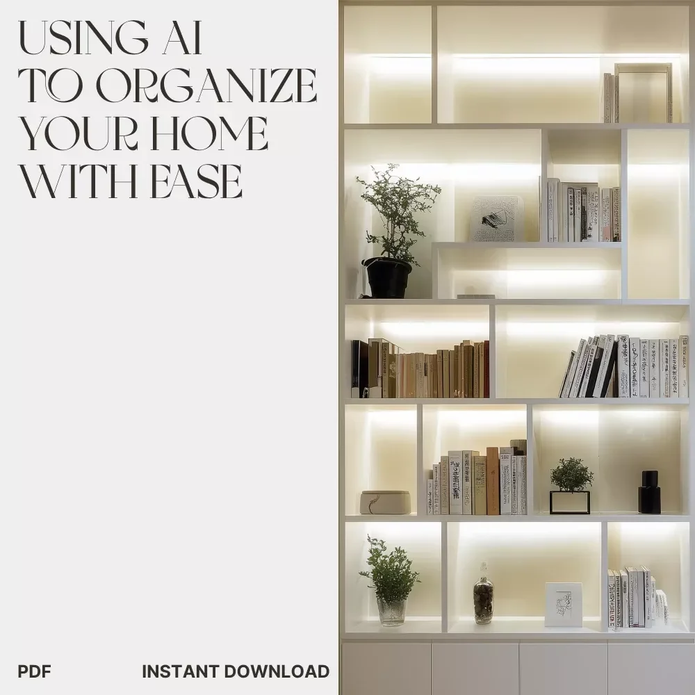Smart Spaces: Using AI to Organize Your Home with Ease | Digital eBook | How to Organize Rooms Using AI Suggestions | Home Organization Guide