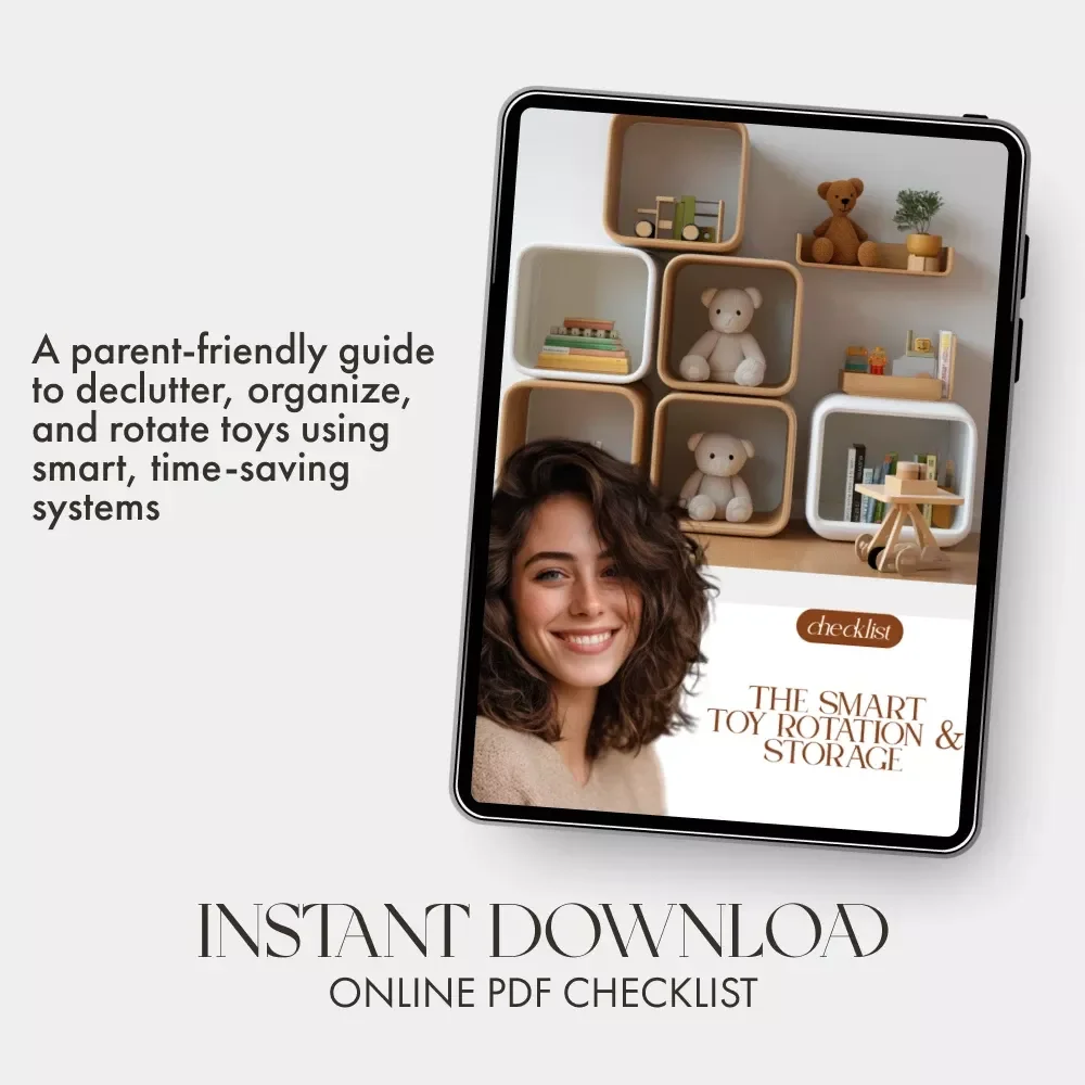 The Smart Toy Rotation & Storage Checklist | Printable Digital Download for Parents | How to Rotate and Store Toys Easily | Organized Playroom Guide for Busy Families