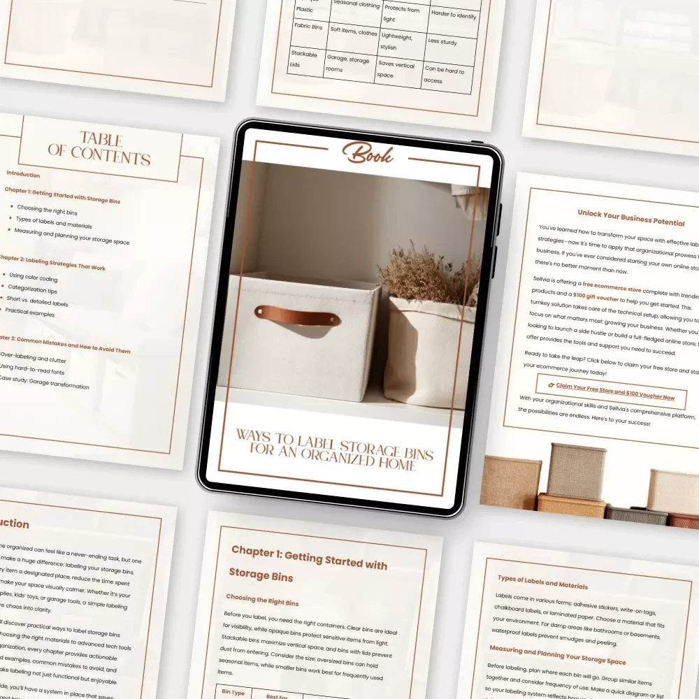 Ways to Label Storage Bins for an Organized Home | How to Label Storage Bins Effectively | Digital eBook for Home Organization & Decluttering