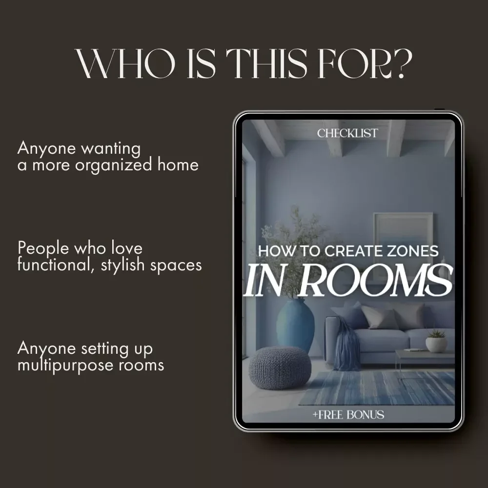 How to Create Zones in Rooms | Printable Home Layout Checklist | Interior Design & Space Planning Guide | Digital Download