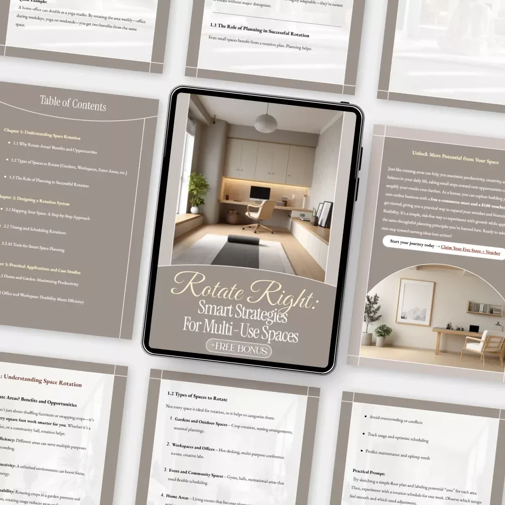 Rotate Right: Smart Strategies for Multi-Use Spaces | Digital Guide for Space Planning, Organization & Design | Best Way to Rotate Areas for Different Uses