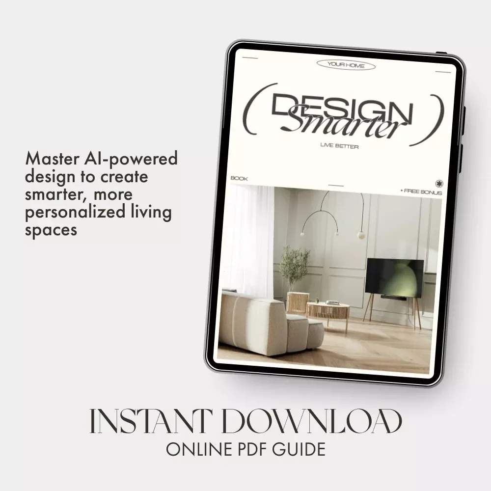 Design Smarter Live Better | AI Interior Planning eBook | Digital Guide for Modern Home Designers, Creatives & DIY Decor Enthusiasts