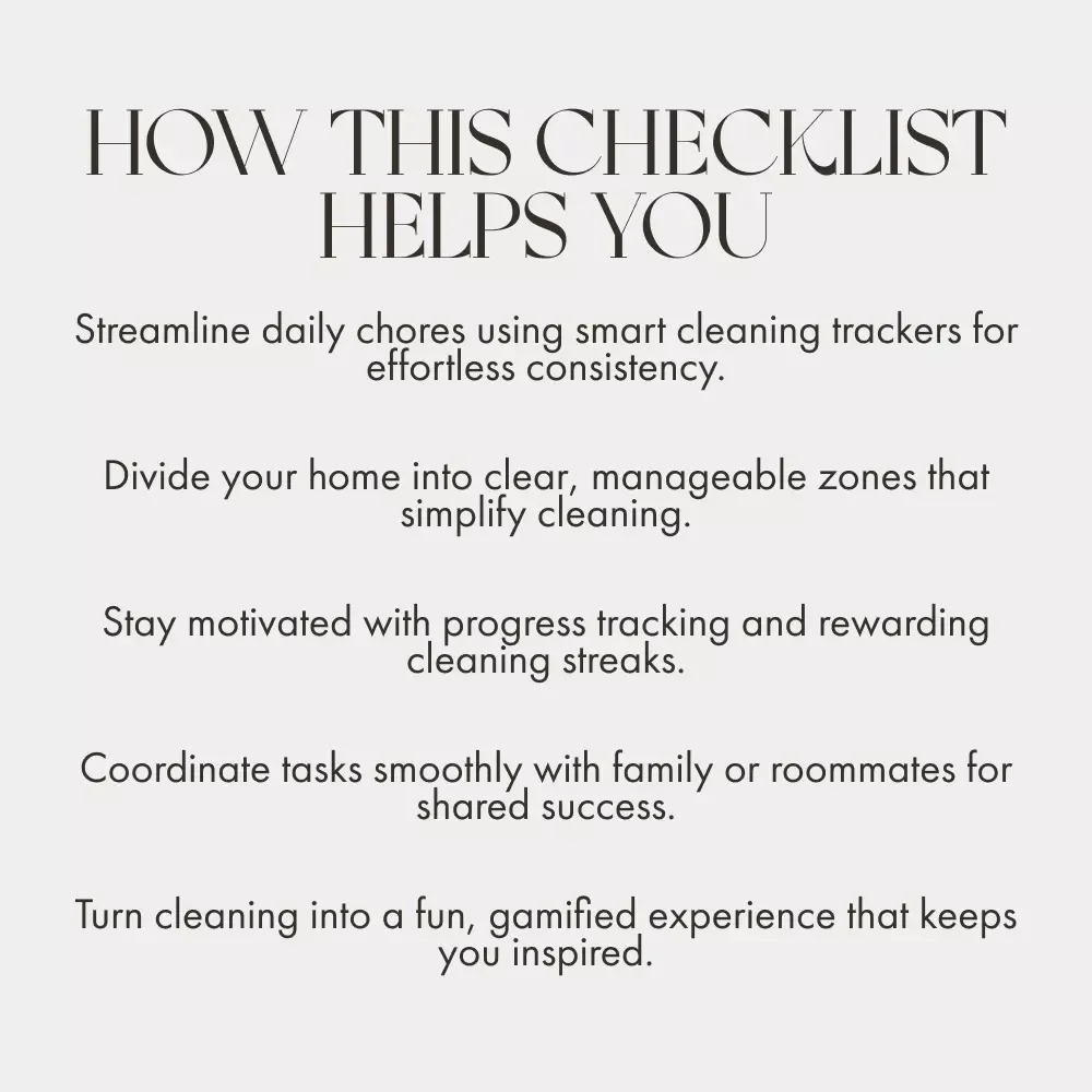 The Organized Home: Cleaning App Edition Checklist | Digital Download for How to Track Cleaning with Apps, Home Management, and Smart Cleaning Routine Planner