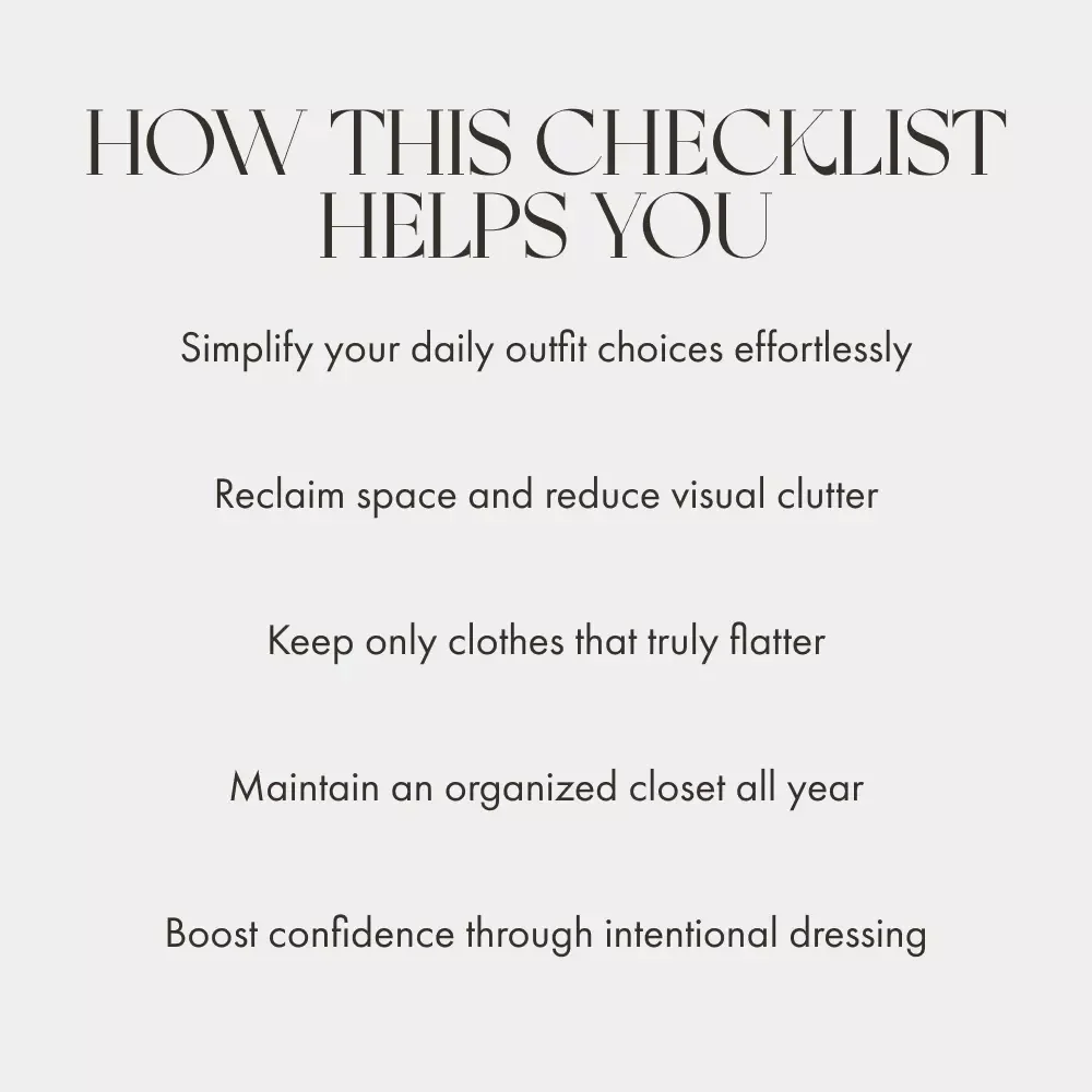 The Wardrobe Declutter Plan | Closet Organization Checklist | Minimalist Closet Clean Out Guide | Digital Download Printable