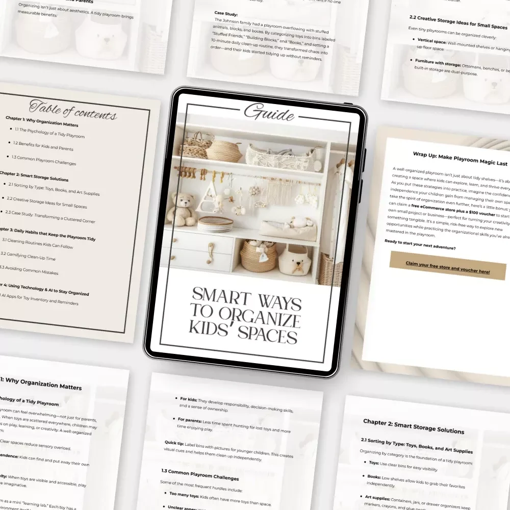 Smart Ways to Organize Kids’ Spaces | Digital Guide for Parents | How to Organize Kids Playroom Ideas, Storage Tips & Decluttering Solutions