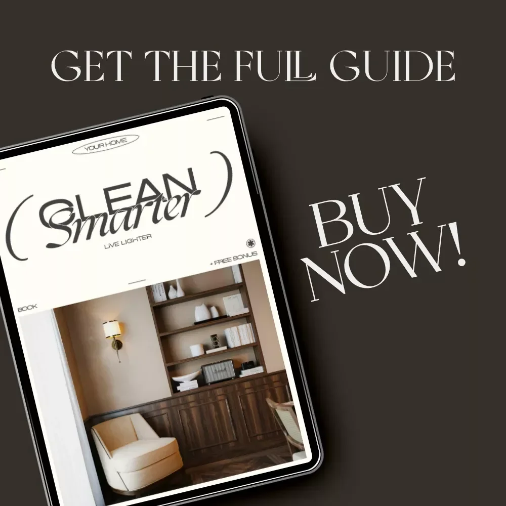 Clean Smarter Live Lighter | Eco-Friendly Cleaning eBook | Tips for Reducing Waste in Cleaning | Sustainable Home Guide | Zero-Waste Cleaning Habits