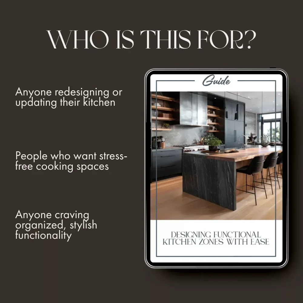 Designing Functional Kitchen Zones with Ease | How to Create Functional Kitchen Zones | Printable Home Organization & Kitchen Design Guide (Digital Download)