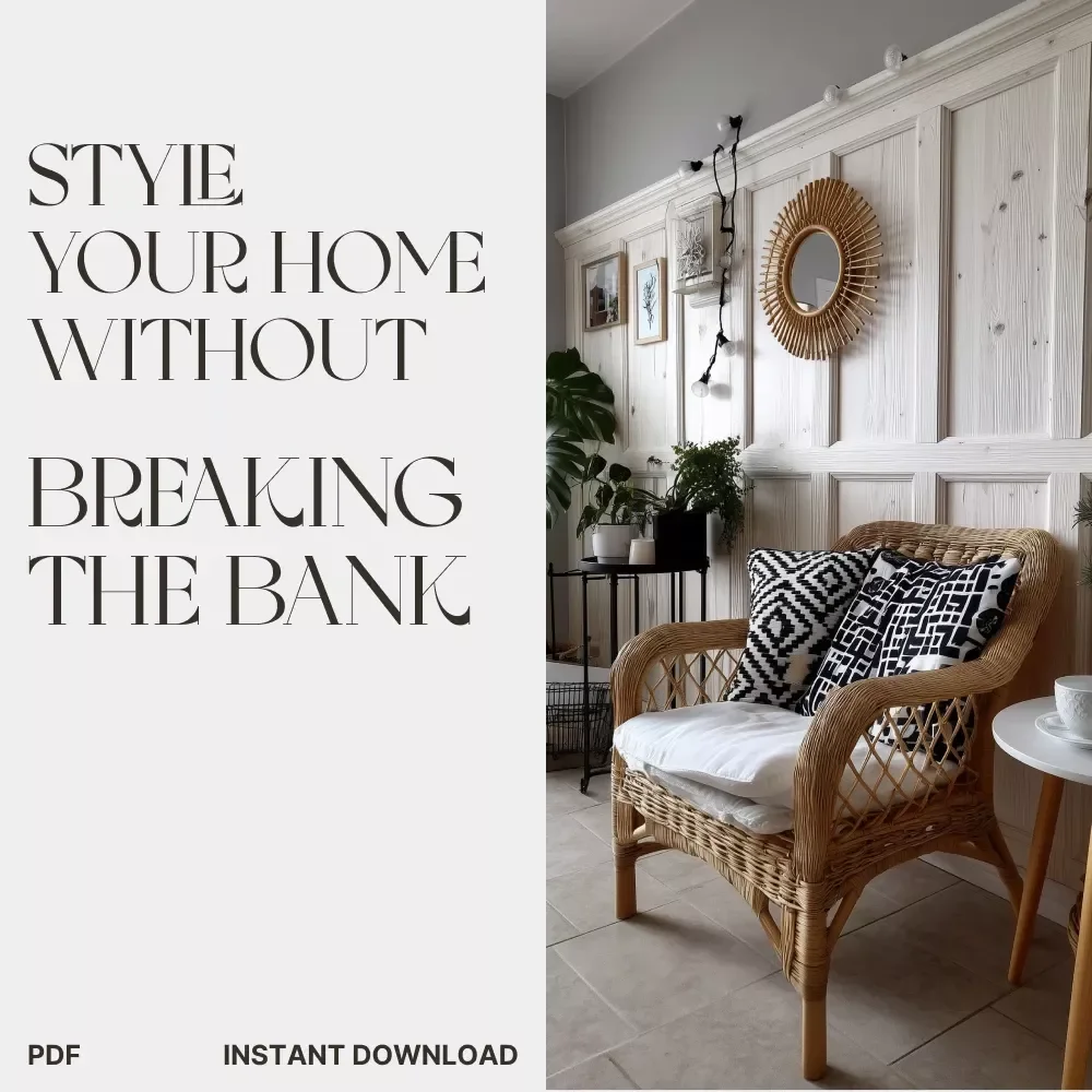 Style Your Home Without Breaking the Bank | Printable DIY Home Styling Checklist | Budget-Friendly Decorating Guide | Learn how to use DIY projects to style your home cheaply