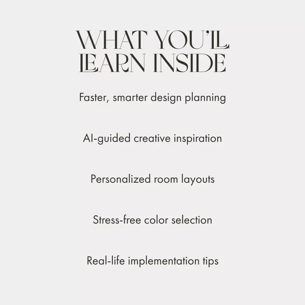 Design Smarter Live Better | AI Interior Planning eBook | Digital Guide for Modern Home Designers, Creatives & DIY Decor Enthusiasts