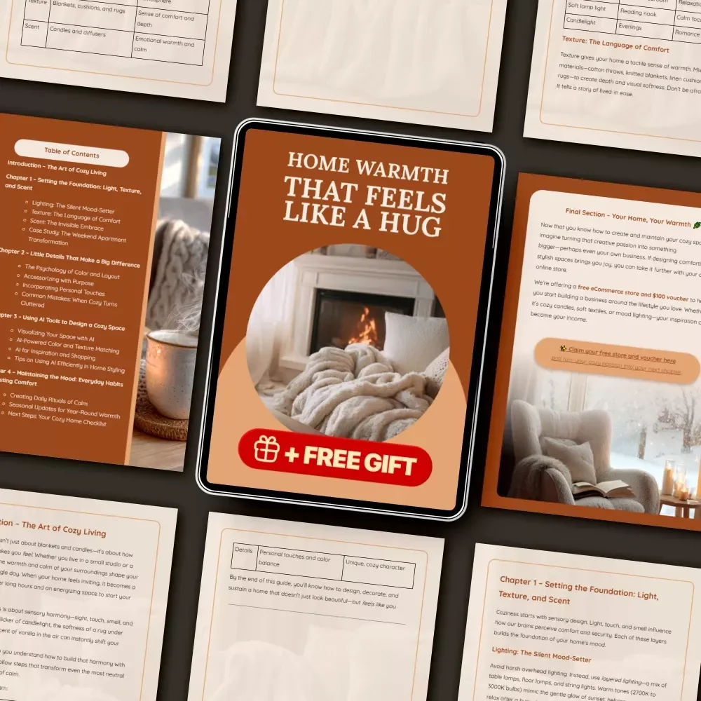 Home Warmth That Feels Like a Hug | A Digital Guide on How to Create Cozy Mood at Home | Cozy Living eBook