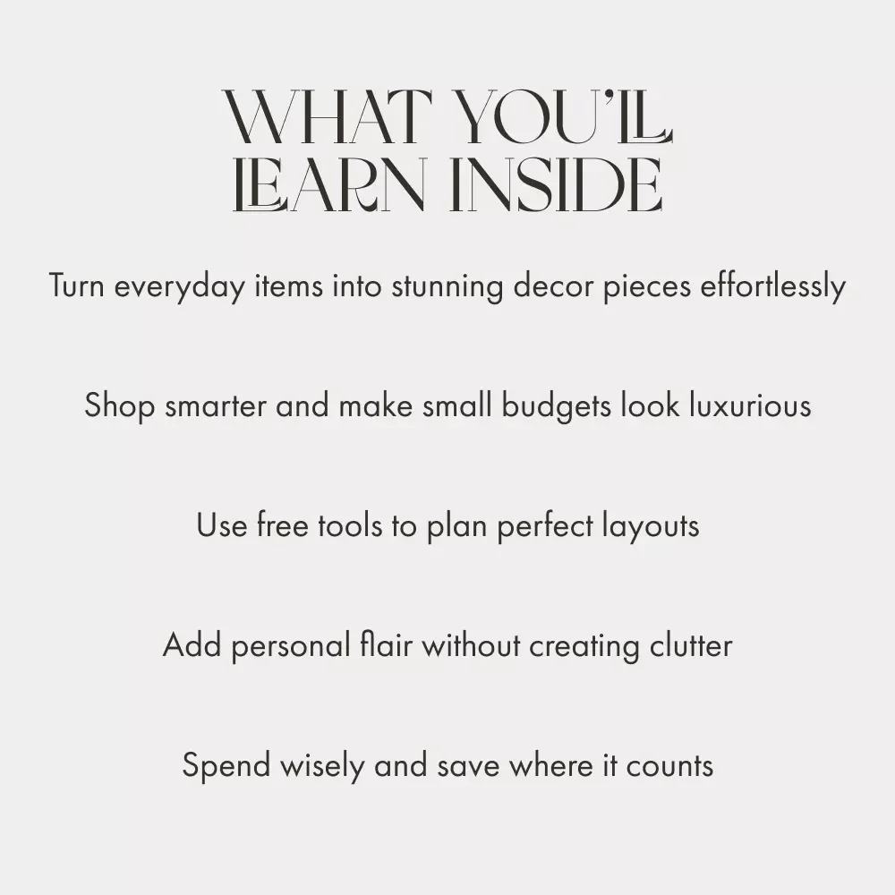 Transform Your Home Without Breaking the Bank | Budget-Friendly Home Decor eBook | How to Update Decor with Minimal Cost