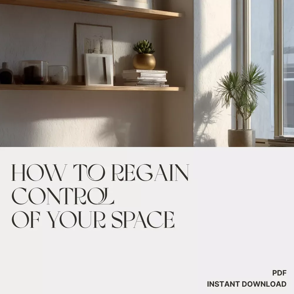 How to Regain Control of Your Space | Printable Home Reset Checklist | Digital Download Guide for When Home Organization Fails