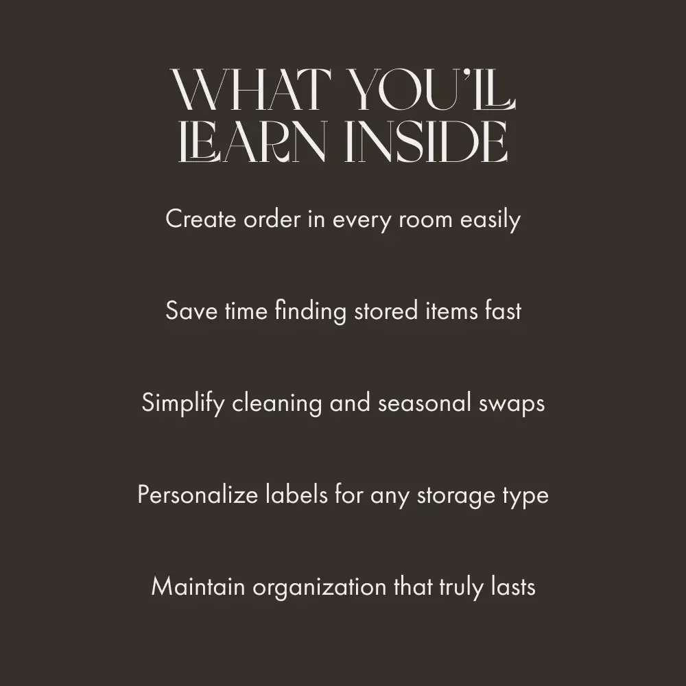 Smart Ways to Use Labels for Storage | Printable Organization Guide | Home & Office Decluttering eBook | Labeling System Checklist | Digital Download