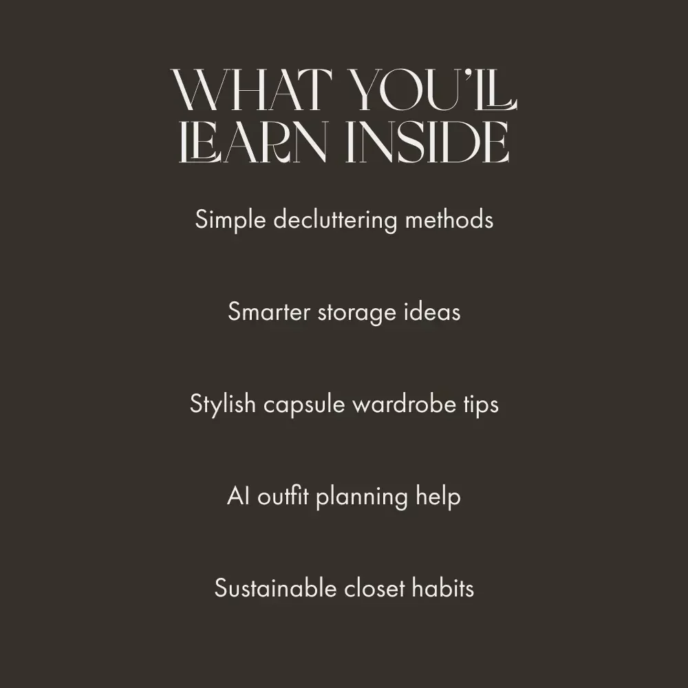 Smart Ways to Reclaim Closet Space | Declutter Your Wardrobe Guide | Digital Download for Organizing, Capsule Wardrobes & Storage Solutions | Perfect for When You Don’t Know What to Do When Wardrobe Is Full