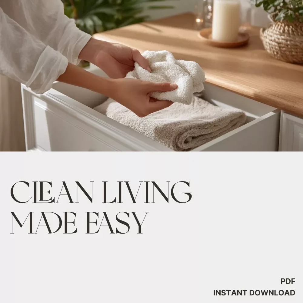 Clean Living Made Easy | Digital Cleaning Guide, Daily Routine Checklist & AI Cleaning Planner for a Tidy, Organized Home