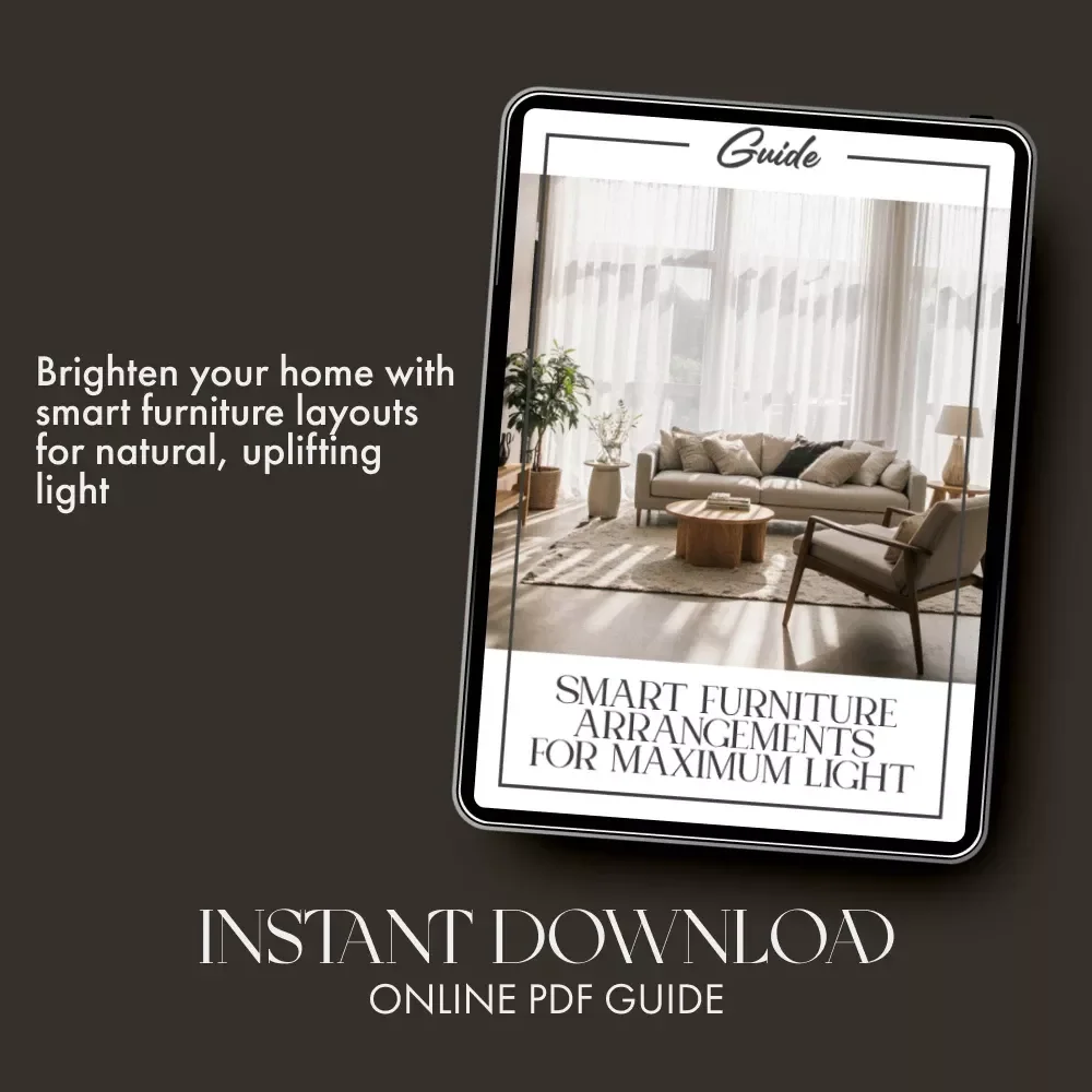 Smart Furniture Arrangements for Maximum Light | Digital Guide on How to Arrange Furniture for Better Lighting | Home Interior eBook for Bright, Balanced Spaces