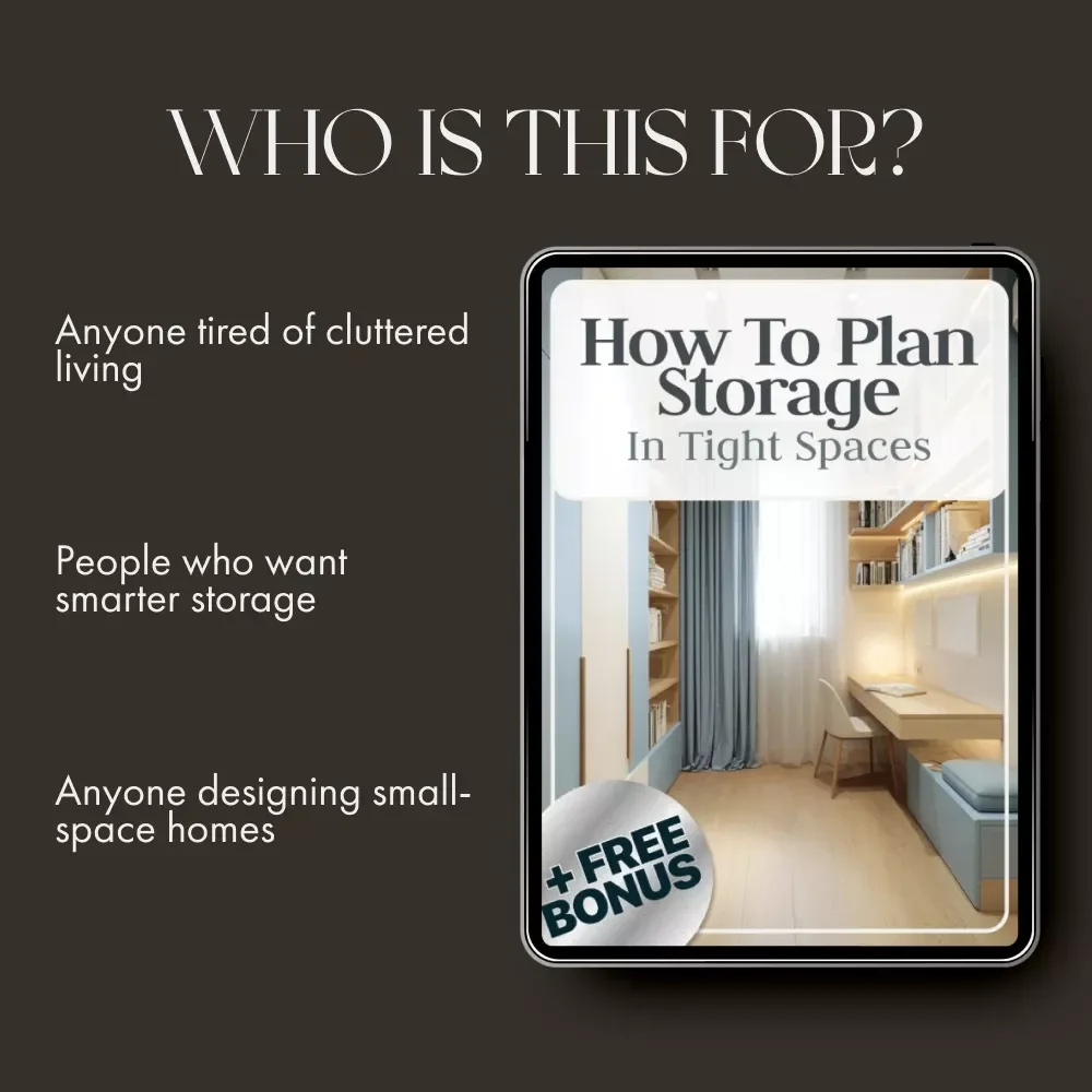 How to Plan Storage in Tight Spaces | Smart Home Organization Guide for Small Apartments, Tiny Homes & Minimalist Living | Digital Download