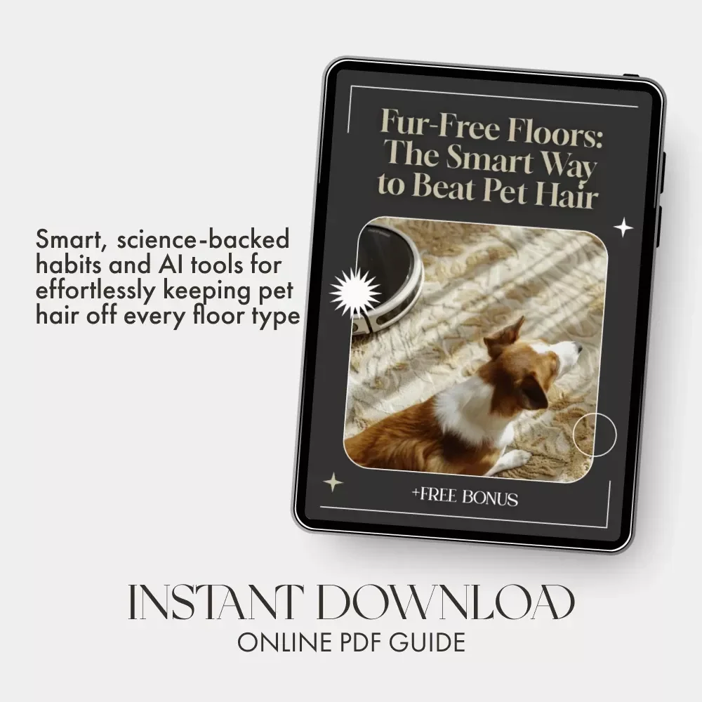 Fur-Free Floors: The Smart Way to Beat Pet Hair | Digital Cleaning Guide for Pet Owners | Best Way to Keep Floors Free from Pet Hair with Smart, AI-Driven Tips and Daily Habits